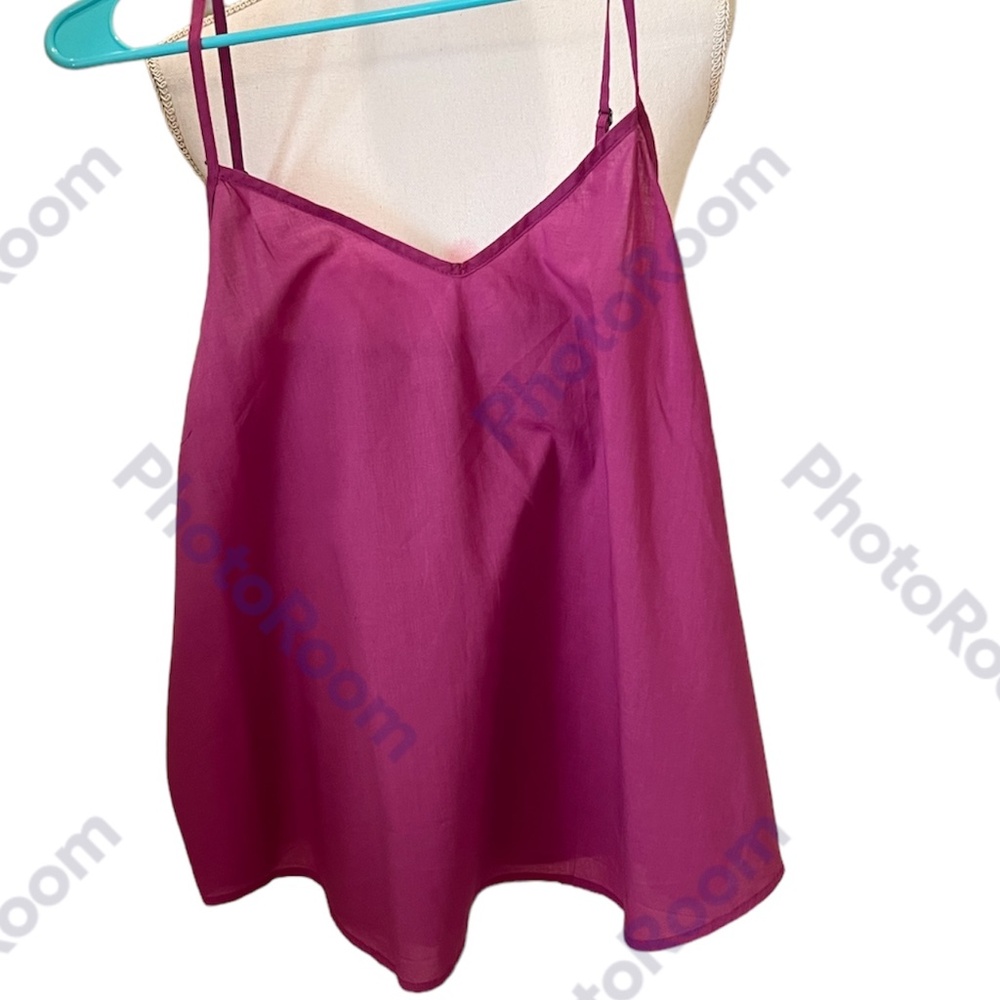 Sundance Magenta Eyelet Blouse and Tank Set - Picture 4 of 7